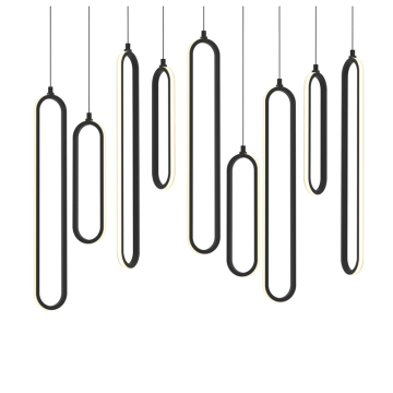 AFX Sienna 36" LED Linear Pendant - 135W - CCT Selectable - 120V - Black