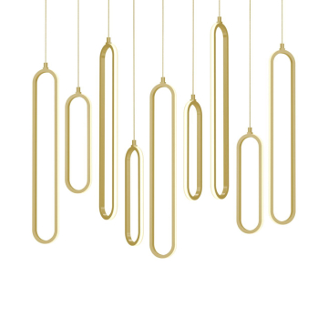 AFX Sienna 36" LED Linear Pendant - 135W - CCT Selectable - 120V - Gold