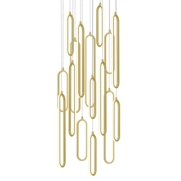 AFX Sienna 24" LED Round Pendant - 232W - CCT Selectable - 120V - Gold