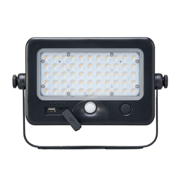 Light Efficient Design Off-Grid Solar Powered LED Flood Light - 4000K - 1,100 Lumens