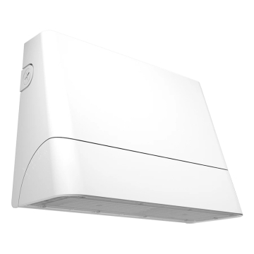RAB SLIM22 Medium LED Adjustable Wall Pack - Photocell - 50 | 70 | 85 | 100W - CCT Selectable - 120-277V - White