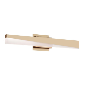 AFX Slant 24" LED Vanity Light - 23W - CCT Selectable - 120-277V - Light Antique Brass