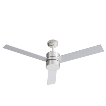 AFX Santo 52" 3-Blade LED Fan with Wall Switch - 1,400 Lumens - 20W - CCT Selectable - 120V - Satin Nickel / Silver / Walnut