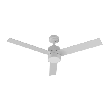 AFX Santo 52" 3-Blade LED Fan with Wall Switch - 1,400 Lumens - 20W - CCT Selectable - 120V - White / Light Oak