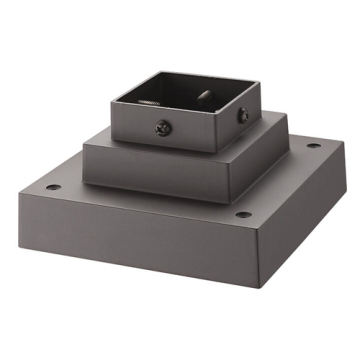 Z-Lite Pier Mount - Square - Deep Bronze