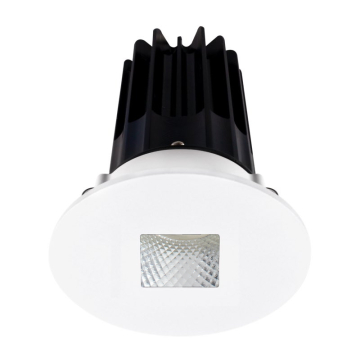 Lotus 2" LED Recessed Downlight - 8W - 2700K - 580 Lumens - Diamond Reflector - Square Hole Trim - 120V
