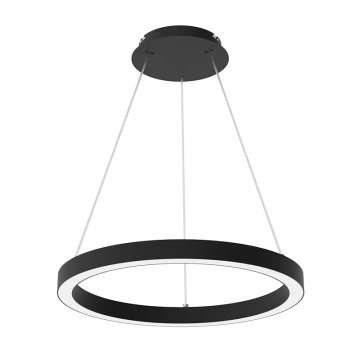 Westgate SRC 24" Round Linear Chandelier - Up/Down Light - 20 | 30 | 40W - CCT Selectable - 120-277V - Black