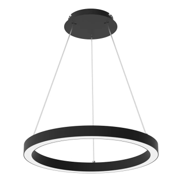 Westgate SRC 36" Round Linear Chandelier - Up/Down Light - 40 | 50 | 60W - CCT Selectable - 120-277V - Black