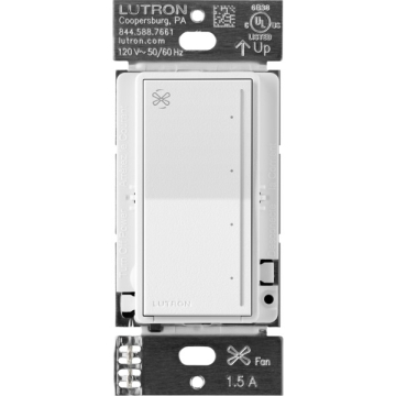 Lutron RadioRA 3 Sunnata Fan Control - Snow White