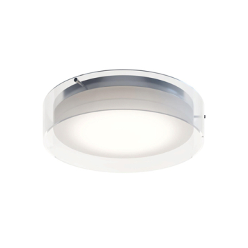 AFX Studio 16" LED Flush Mount - CCT Selectable - 120V - Polished Chrome