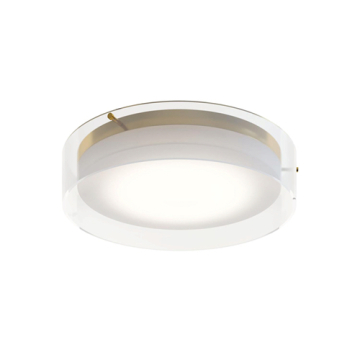 AFX Studio 16" LED Flush Mount - CCT Selectable - 120V - Satin Brass