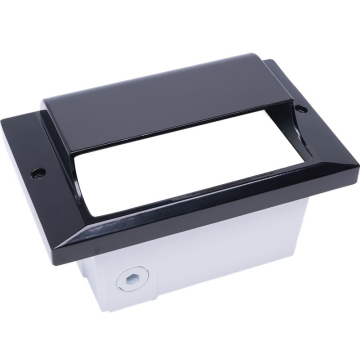 NSL 5W LED Step Star Step Light - Scoop Cover - 3000K - 468 Lumens - 120V - Black