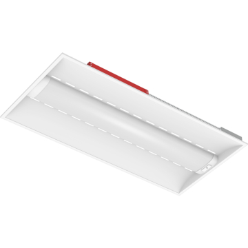 RAB SWISHAIR 2X4 LED Troffer - 6,048 Max Lumens - 26 | 35 | 44W - CCT Selectable - Microwave Sensor - Battery Backup - 120-277V