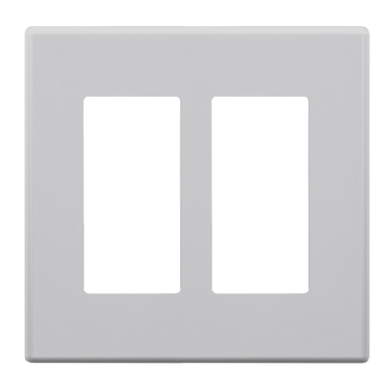 SensorWorx Wall Plate - 2-Gang - Gray