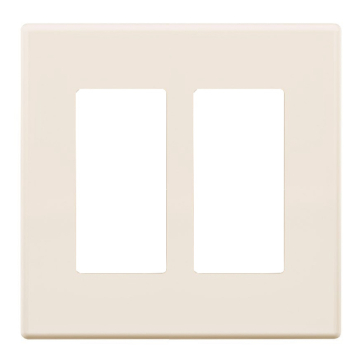SensorWorx Wall Plate - 2-Gang - Ivory