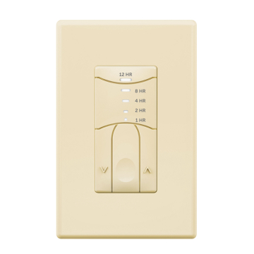 SensorWorx Interval Timer Switch - 1 / 2 / 4 / 8 / 12 Hour Increments - 120-277V - Light Almond