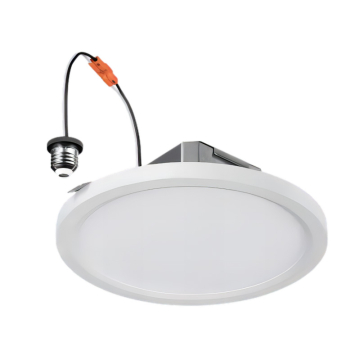 Sylvania 8" TruWave Slim Selectable LED Downlight - CCT Selectable - 1200 Lumens - E26 Adaptor or Hardwire - 120V