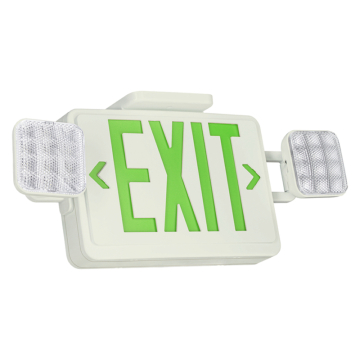 Sylvania LEDVANCE Twin Head Square LED Exit Sign - Remote Capable/Self-Diagnostic - 120-277V - White