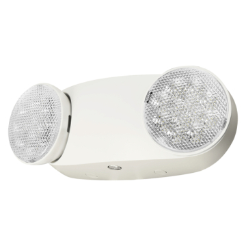 Sylvania LEDVANCE Twin Head Round LED Emergency Light - Remote Capable/Self-Diagnostic - 120-277V - White
