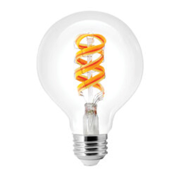 Sylvania Smart+ WiFi Filament G25 Lamp - 7W - RGBW - 500 Lumens - 120V