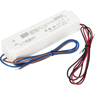 Task Lighting LED Driver - 60W Capacity - IP67 Wet Location - 120V Input / 12V DC Output