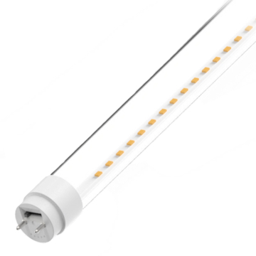 RAB 48" LED T8 - Single/Double End Wired - Clear - 15W - CCT Selectable - 120-277V or Ballast Dependent