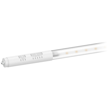 RAB 96" Field-Adjustable LED T8 - 5,700 Max Lumens - 24 | 32 | 40W - Interchangeable Base - Ballast Bypass - Opposing End Wired - 120-277V - Clear