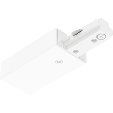RAB Track System End Feed - White