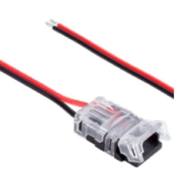 American Lighting 6" HD Power Feed with Splice Snap Connector and Bare Wire for Single Color Unjacketed Trulux Tape Light