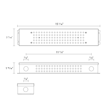 RAB J-Box for TND-96 LED Tape Light Driver