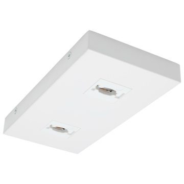 SATCO|NUVO Double Monopoint Adapter - Rectangular - White
