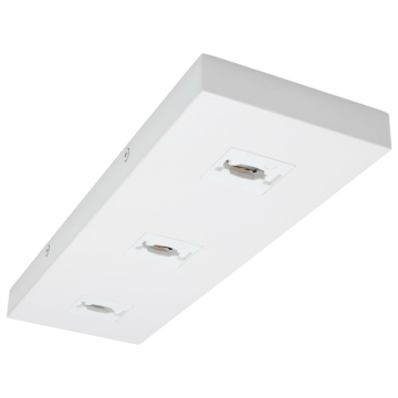 SATCO|NUVO Triple Monopoint Adapter - Rectangular - White
