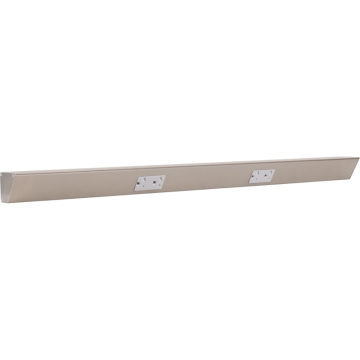 Task Lighting 36" Angled Power Strip - 2 Gray Duplex Receptacles - Satin Nickel