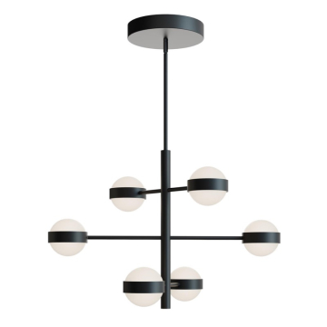AFX Verona 6-Light LED Pendant - 60W - CCT Selectable - 120-277V - Black
