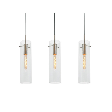 AFX Vista 3-Light Linear Pendant - 120V - Light Antique Brass