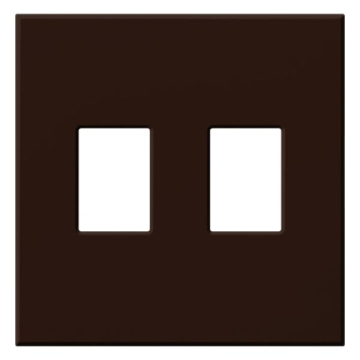 Lutron Vareo Architectural Wallplate - 2 Gang - Brown
