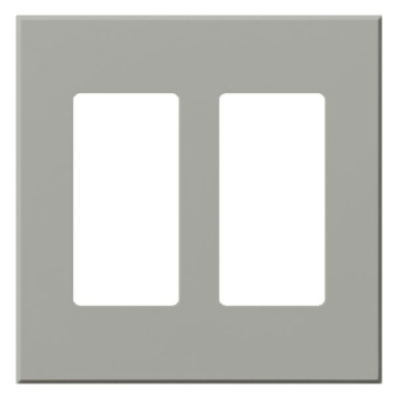 Lutron Vareo Architectural Wallplate - 2 Gang - Accessory Only - Gray