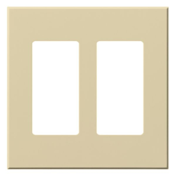 Lutron Vareo Architectural Wallplate - 2 Gang - Accessory Only - Ivory