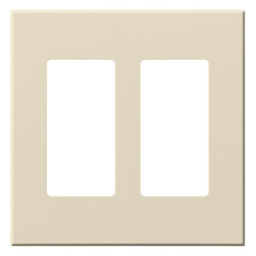 Lutron Vareo Architectural Wallplate - 2 Gang - Accessory Only - Light Almond
