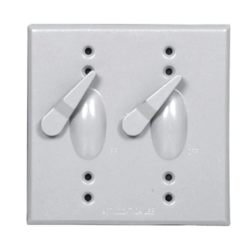 Westgate Two-Gang 2 Levers & Pole Switches Cover