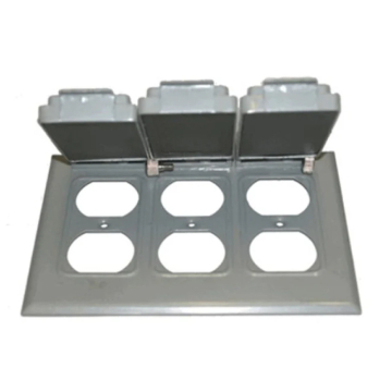 Westgate Three-Gang 3 Duplex Receptacle Cover