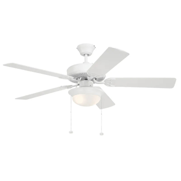 Westgate WFL 52" 5-Blade LED Ceiling Fan - 18W - 3000K - 1,600 Lumens - 120V - White