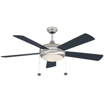Westgate WFL 52" 5-Blade LED Ceiling Fan - Reversible Blades - 20W - CCT Selectable - 1,750 Lumens - 120V - Brushed Nickel / Black / Rosewood