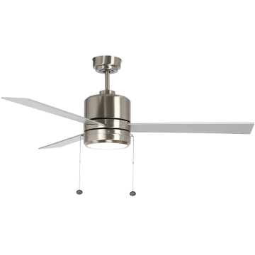 Westgate WFL 52" 3-Blade LED Ceiling Fan - Reversible Blades - 20W - CCT Selectable - 1,750 Lumens - 120V - Brushed Nickel / Rosewood / Silver