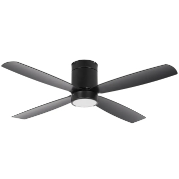 Westgate WFL 52" 4-Blade LED Ceiling Fan - 19W - 3000K - 1,600 Lumens - 120V - Black