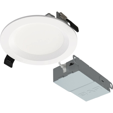 RAB WFR34 4" LED Wafer Downlight - Baffle Reflector - CCT Selectable - 120V - White - 12 Pack