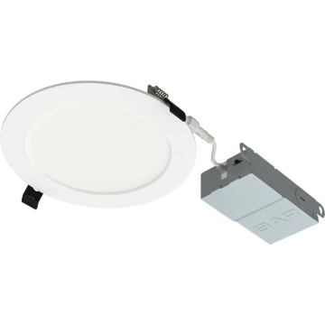 RAB WFR34 6" LED Wafer Downlight - Smooth Reflector - CCT Selectable - 120V - White - 12 Pack