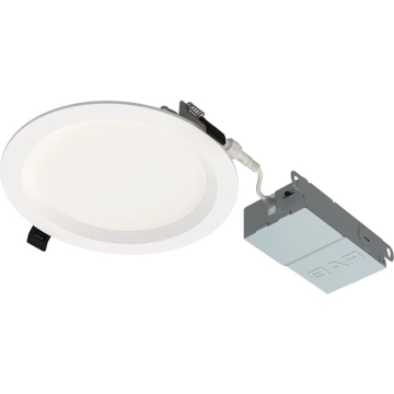 RAB WFR34 6" LED Wafer Downlight - Baffle Reflector - CCT Selectable - 120V - White - 12 Pack