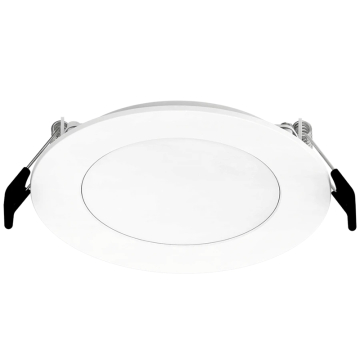 RAB 4" Round LED Edge-Lit Wafer Downlight - Lightcloud Blue - SmartShift - 8W - RGBW Tunable - 550 Lumens - 120V - White Smooth
