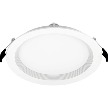RAB 6" Round LED Edge-Lit Wafer Downlight - Lightcloud Blue - SmartShift - 13W - RGBW Tunable - 850 Lumens - 120V - White Baffle